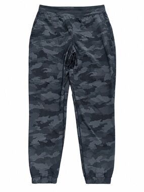 Lululemon Black Camo Jogger Pants Zip Ankle Women’s Size 8